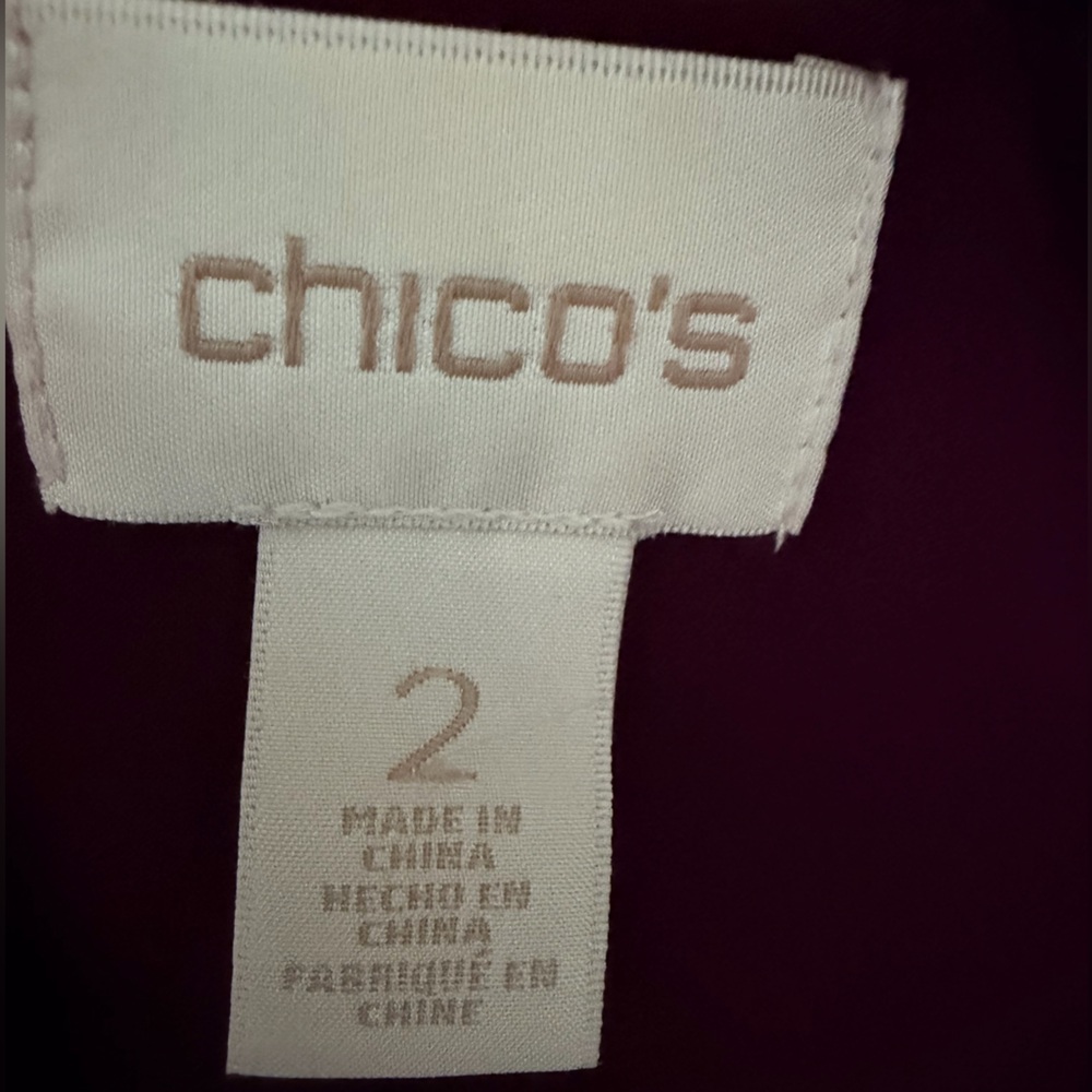 Chico's Vibrant Magenta Bomber Jacket - Picture 4 of 5